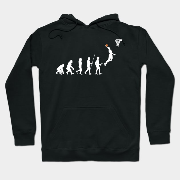 Human Evolution Basketball graphic Hoodie by theodoros20